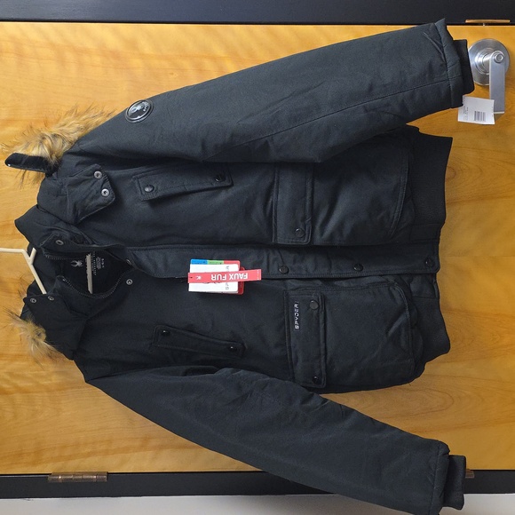 Spyder Jackets & Blazers - Wmns Spyder Black Performance Jacket W/Removable Faux Fur Trimmed Hood Sz Large
